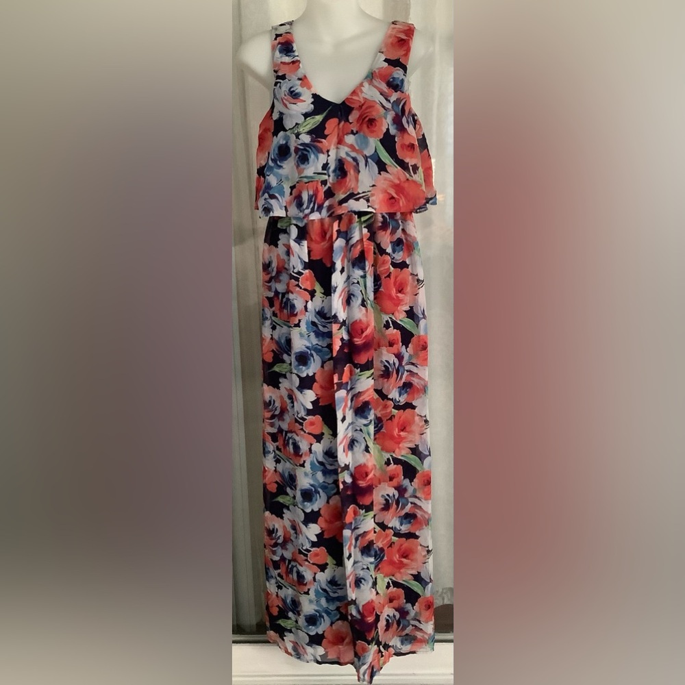 LILI ROSE FLORAL LAYERED MAXI DRESS 🌻